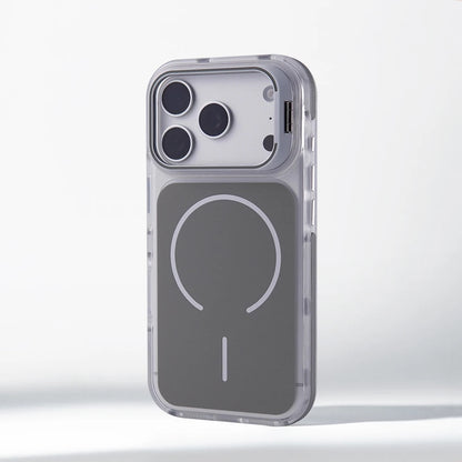 Matte Shockproof MagSafe Bumper Case with Lens Stand for iPhone 16, 17 Pro Max