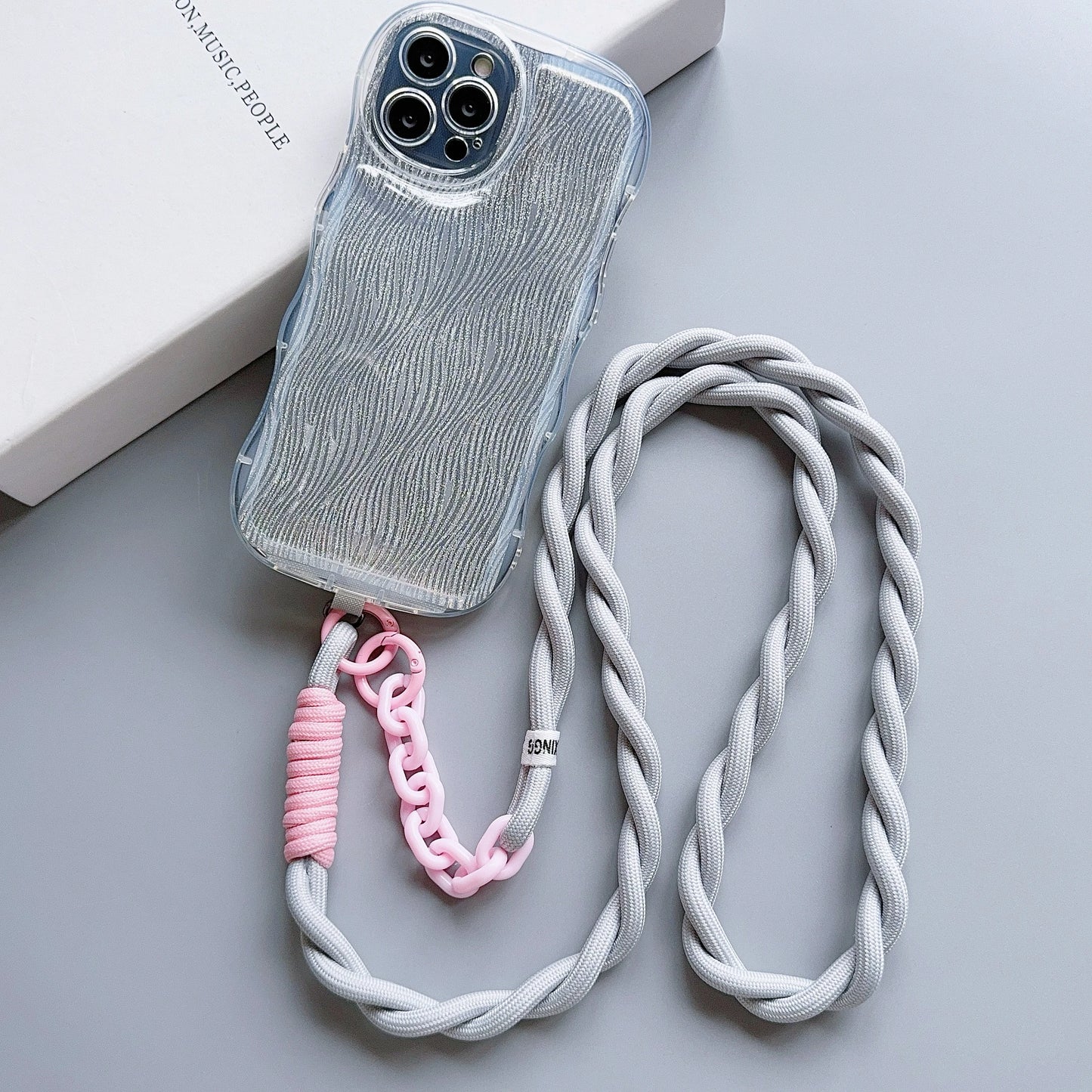Acrylic Crossbody Phone Lanyard Strap – Anti-Lost Neck & Wrist Clip