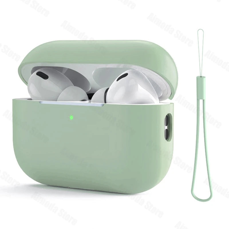 Liquid Silicone Case for AirPods Pro 2/3 – Soft Protective Earphone Cover