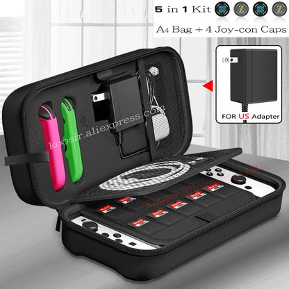 Large Travel Carrying Bag for Nintendo Switch OLED Anti-Scratch Storage Case
