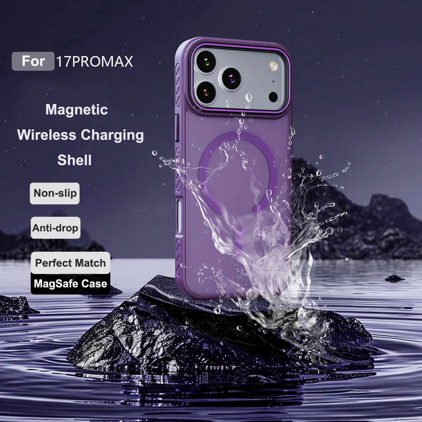Matte Transparent MagSafe Case for iPhone 17 16 15 14 13 Pro Max Plus Air