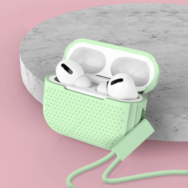 Soft Silicone Case for AirPods Pro 2 & 3 with USB-C Charging Protection