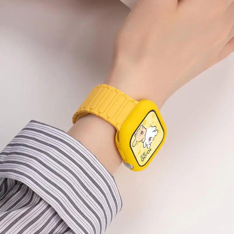 Soft Silicone Case + Strap for Apple Watch Ultra 3 & Series 11–4 SE3