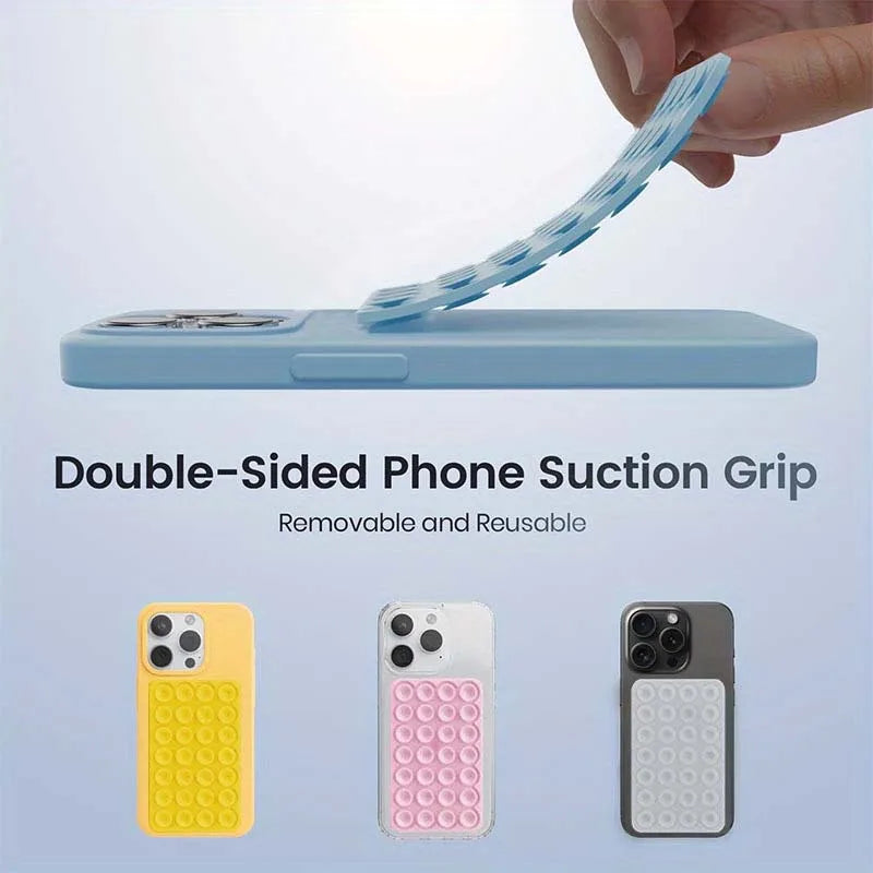 Double-Sided Suction Phone Case Mount Hands-Free Holder for iPhone/Android