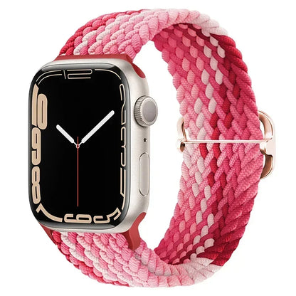 Braided Nylon Strap for Apple Watch Ultra 2/Series 10–4 Adjustable Band