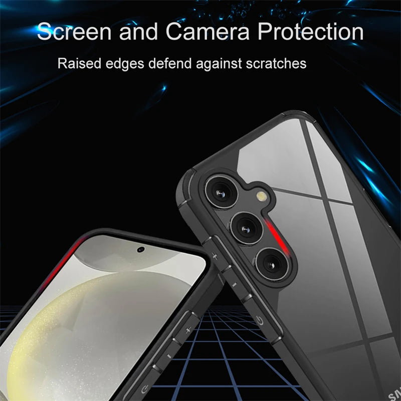 Rugged Hybrid Armor Shockproof Case for Samsung A & S Series – Hard PC Cover