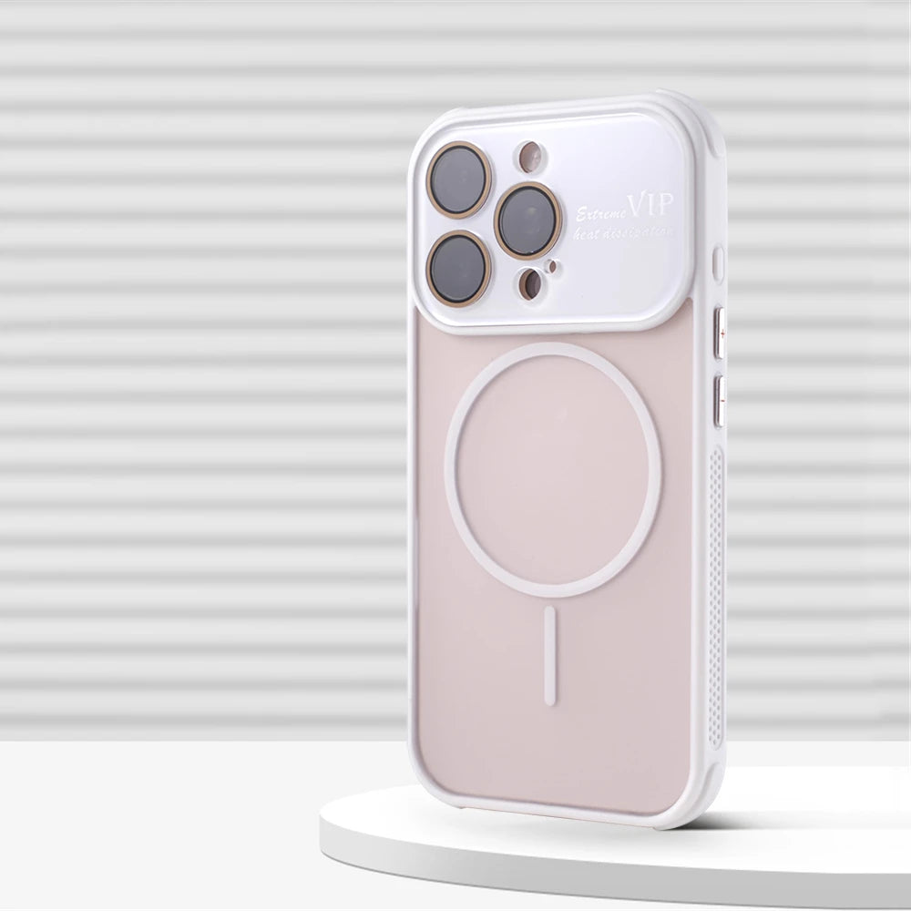 Matte Magnetic Shockproof Case – Full Lens Protection iPhone Pro Max 14/13/12