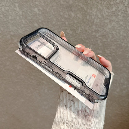 3-in-1 Transparent Heavy Duty Armor Case for iPhone 17 16 15 14 13 12 Pro Max