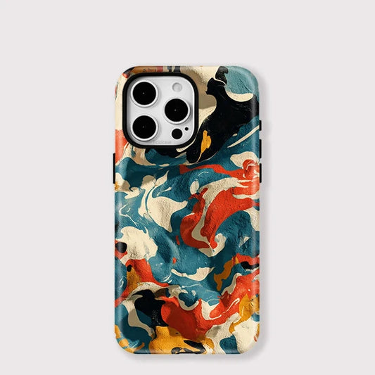 Art Painting MagSafe Case for iPhone 11–16 Pro Max | Matte Silicone Cover