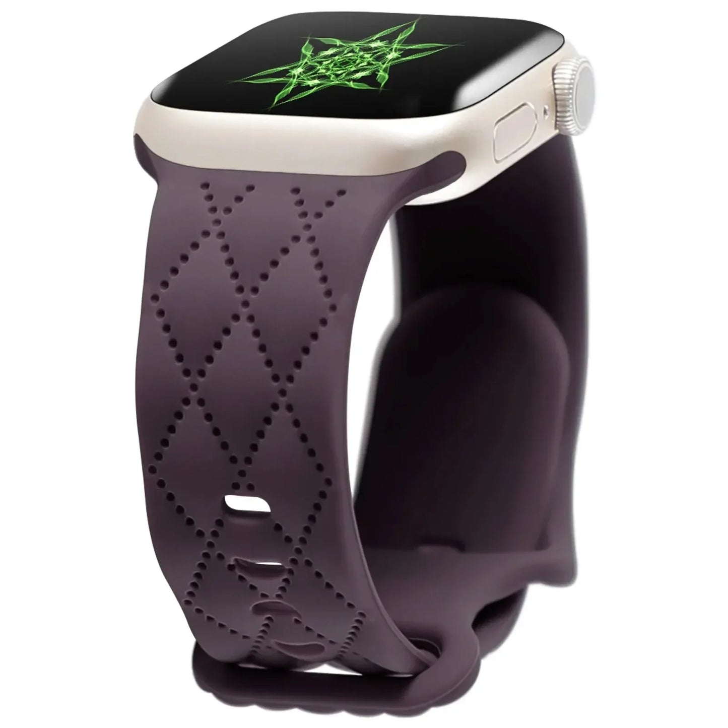 Engraved Silicone Strap for Apple Watch Ultra & Series 9–3 | 49–40mm Band