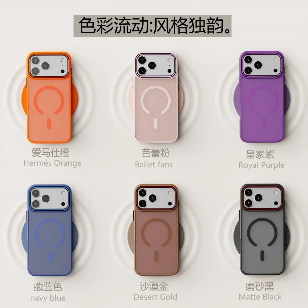 Frosted Matte Magnetic Case for iPhone 17 17 Air 17 Pro Max MagSafe Shockproof