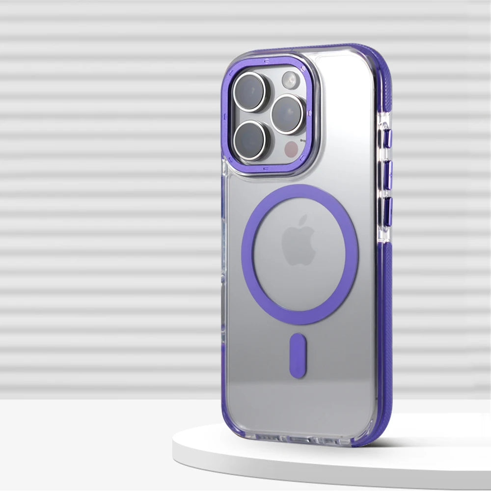 MagSafe Clear Armor Case for iPhone 14 13 12 Pro Max Plus – Magnetic