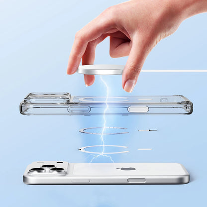 Luxury Transparent MagSafe Case for iPhone 17 Pro Max 17 Air 17 Pro Magnetic