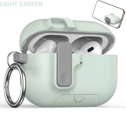 Shockproof Case with Phone Holder for AirPods Pro 3 | Lock & Keychain Cover