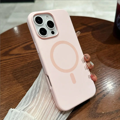 Liquid Silicone MagSafe Case for iPhone 16 15 14 13 12 Pro Max Plus Magnetic Cover