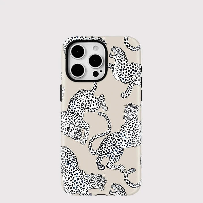 Leopard Animal MagSafe Case for iPhone 16–11 | Magnetic Wireless Cover