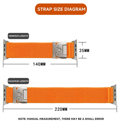 Braided Nylon Strap for Apple Watch Ultra 2/Series 10–6, SE (41–49mm)