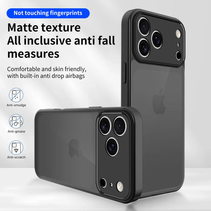 Matte Transparent Armor Case for iPhone 17/16/15 Pro Max Shockproof Cover