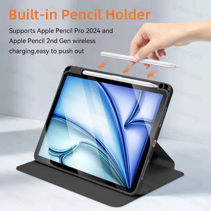 360° Rotation iPad Case for Air, Pro & Mini | Smart Protective Tablet Cover
