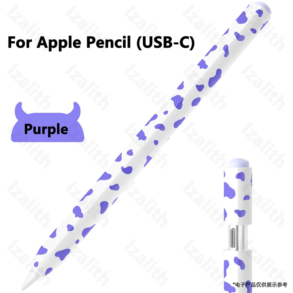 Soft Silicone Case for Apple Pencil 1/2/Pro/3 USB-C Protective Pouch