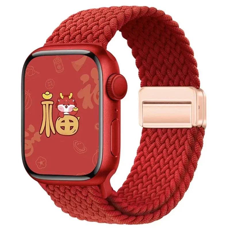 Braided Magnetic Strap for Apple Watch Ultra 2 & Series 10–6 SE Band