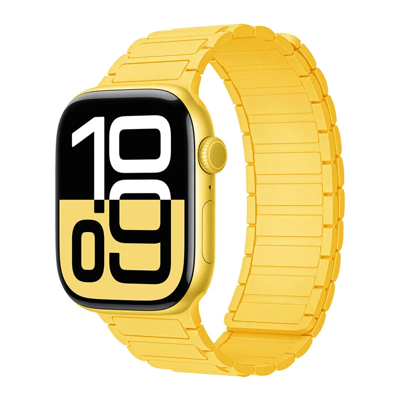 Magnetic Silicone Band for Apple Watch Ultra 3 2 Series 11 10 9 8 7 6 SE
