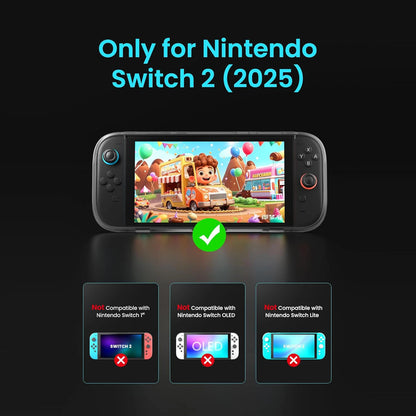 Ergonomic TPU Anti-Slip Shockproof Case for Nintendo Switch 2 Console & Joy-Con