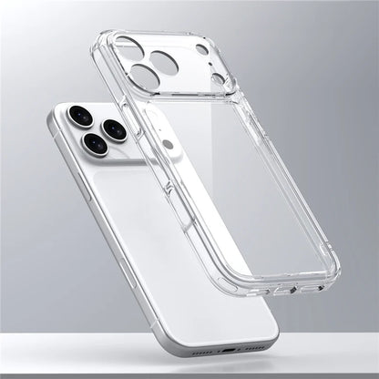 Luxury Transparent Shockproof Case for iPhone 17 Air 17 Pro Max Hybrid Cover