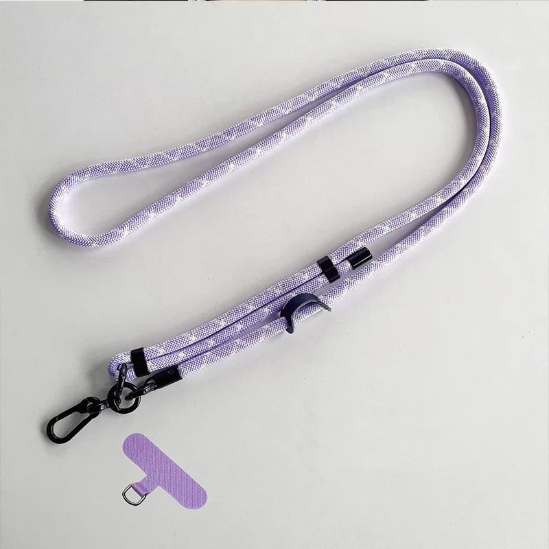 150CM Adjustable Phone Lanyard Strap, Detachable Universal Crossbody Neck Cord with Clip