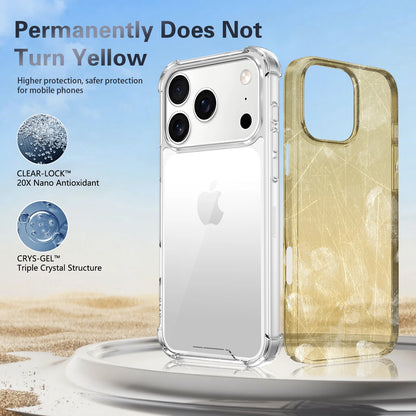 Luxury Transparent Anti-Shock Case for iPhone 17/16/15 Pro Max Air Cover