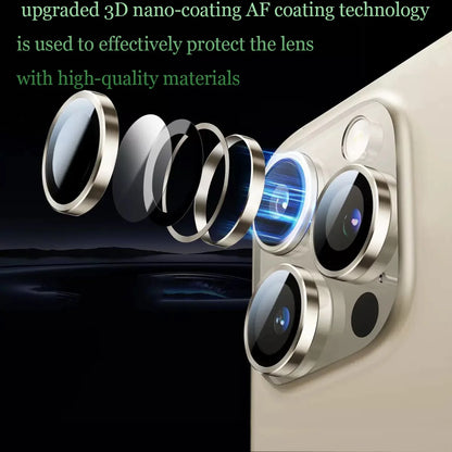 Metal Ring 3D Camera Lens Protector for iPhone 17 Full Cover