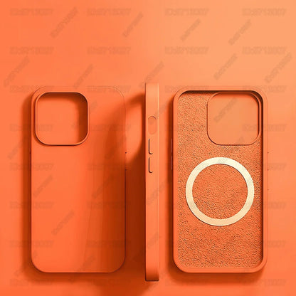 Magnetic Liquid Silicone Case for iPhone 13/12 Pro Max & 13 Plus