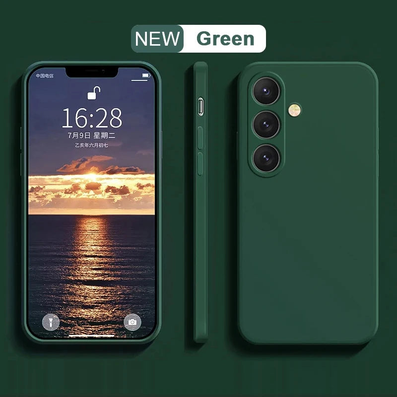 Soft Liquid Silicone Case for Samsung Galaxy S25/S24 Ultra & Plus Ultra Models