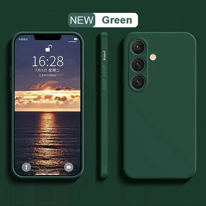 Soft Liquid Silicone Case for Samsung Galaxy S25/S24 Ultra & Plus Ultra Models