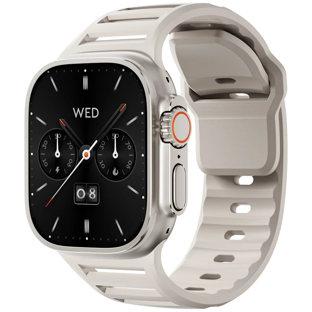 Sport Silicone Strap for Apple Watch Ultra 2 & Series 9–6 | 49–42mm Band