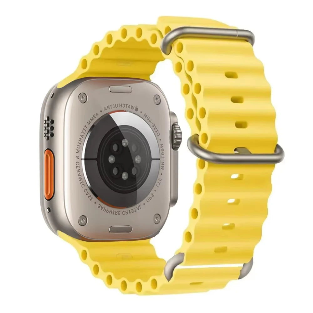 Ocean Band for Apple Watch Ultra 3/2 & Series 11–6 SE3 | Silicone Sport Strap