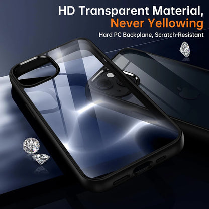 Shockproof Lanyard Phone Case for iPhone 6–15 Pro Max – Clear Back Cover