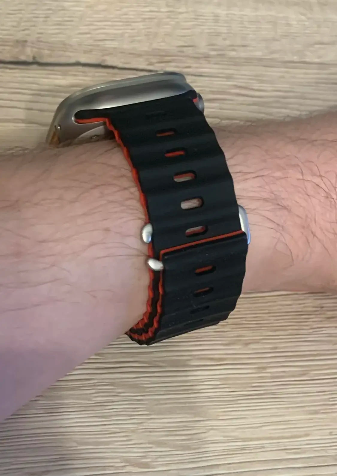 Ocean Silicone Strap for Apple Watch Ultra 3/2 & Series 11–5 SE2 Band