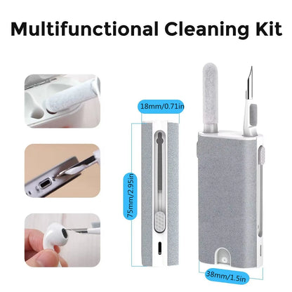 5-in-1 Cleaner Brush Kit for Bluetooth Earphones, AirPods, Phones & Laptops
