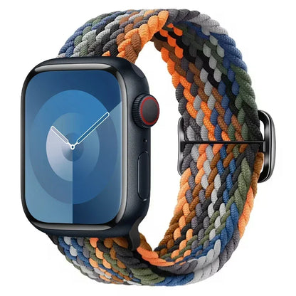 Braided Solo Loop for Apple Watch Ultra & Series 10–3 SE Elastic Band