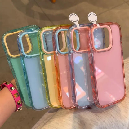 Luxury Jelly Candy Shockproof Case for iPhone 13–11 Plus Pro Max