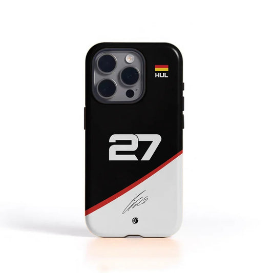 F1 No.27 Chic Glossy 2-in-1 Tough Phone Case for iPhone 16 Pro Max to 7 Plus