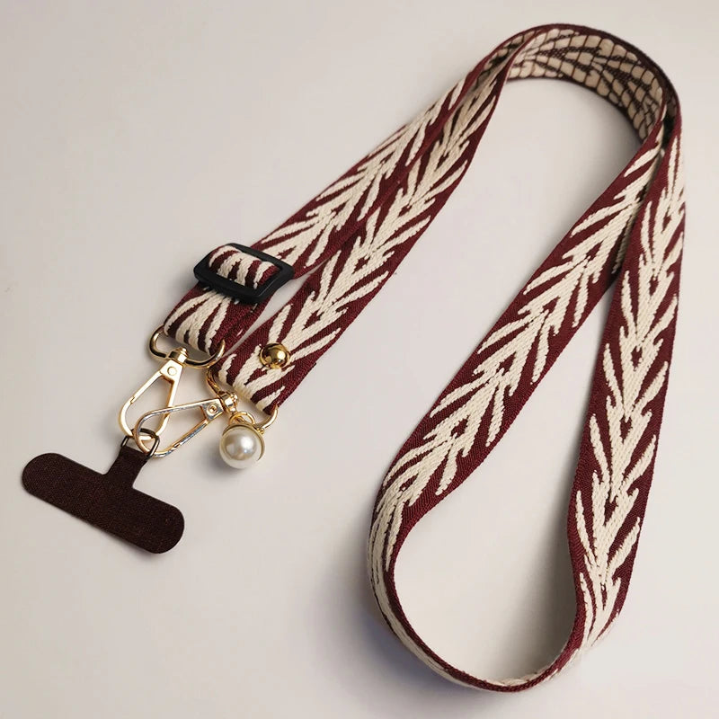 Adjustable Crossbody Phone Lanyard with Card Holder for All Mobile Phone Cases