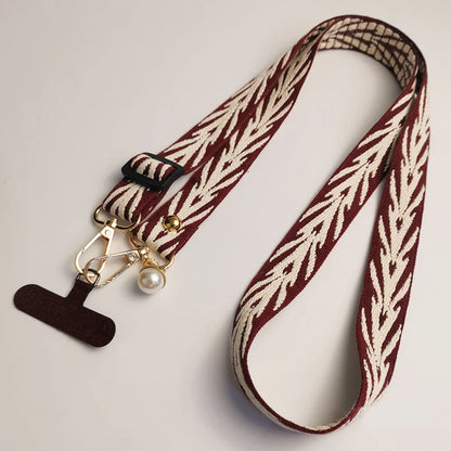 Adjustable Crossbody Phone Lanyard with Card Holder for All Mobile Phone Cases