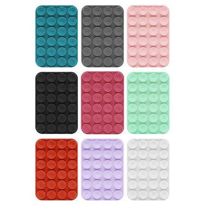 Silicone Suction Cup Magnetic Phone Holder Wall Mount for iPhone 12–16 MagSafe