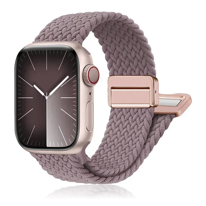 Braided Elastic Strap for Apple Watch Ultra & Series 10–5 SE Band