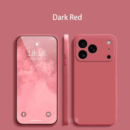 Square Liquid Silicone Soft Case for iPhone 17 Pro Max & 17 Air Shockproof Cover