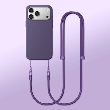 Crossbody Neck Rope Lanyard Case for iPhone 17 Air Pro Max Adjustable Strap