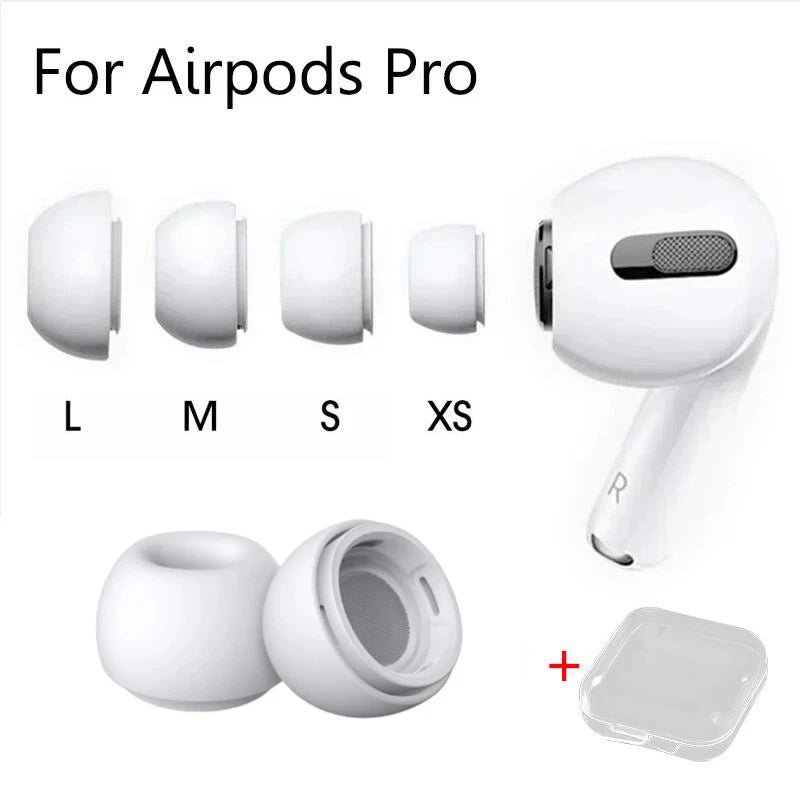 Silicone Eartips for AirPods Pro 1 & 2 Ear Pads with Pressure Relief Hole