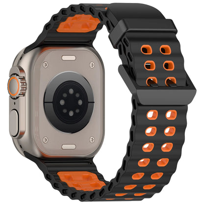 Ocean Silicone Strap for Apple Watch Ultra 3/2 & Series 11–6 SE Band